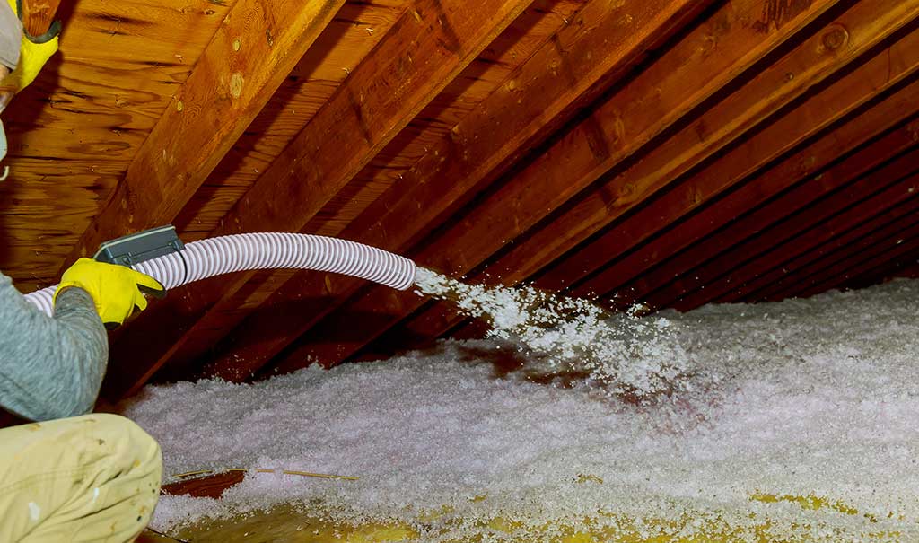 Loose-Fill-Insulation-in-Attic Loose Fill Insulation in Attic
