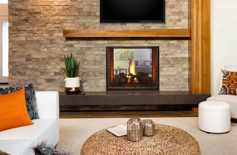 Heat & Glo Escape See-through gas fireplace